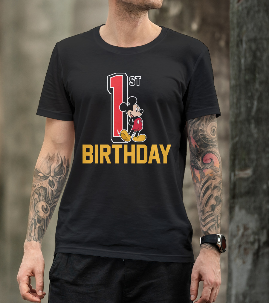 Disney Mickey Mouse 1st Birthday T-Shirt