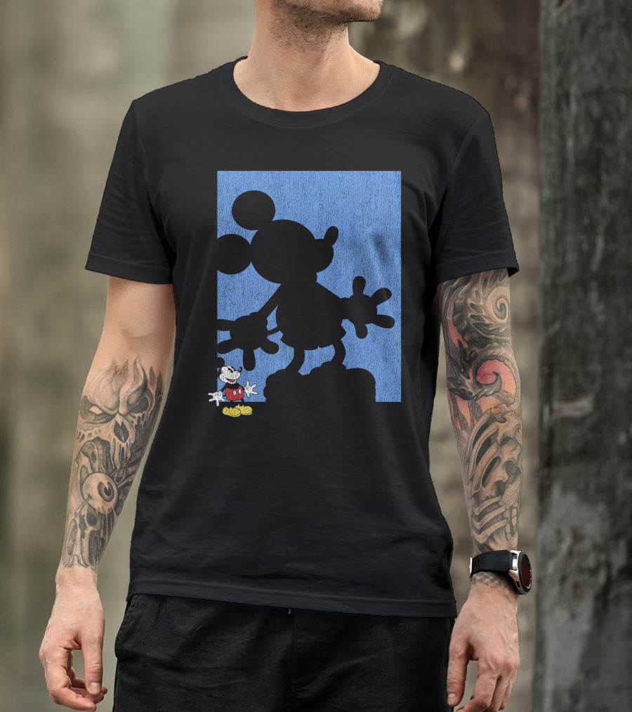 Disney Mickey Mouse Shadow Classic Iconic Pose T-Shirt