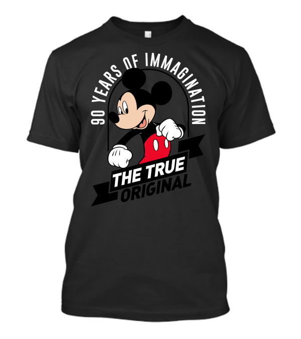Disney Mickey Mouse 90 Years Of Imagination The True Original 90th Anniversary T-Shirt