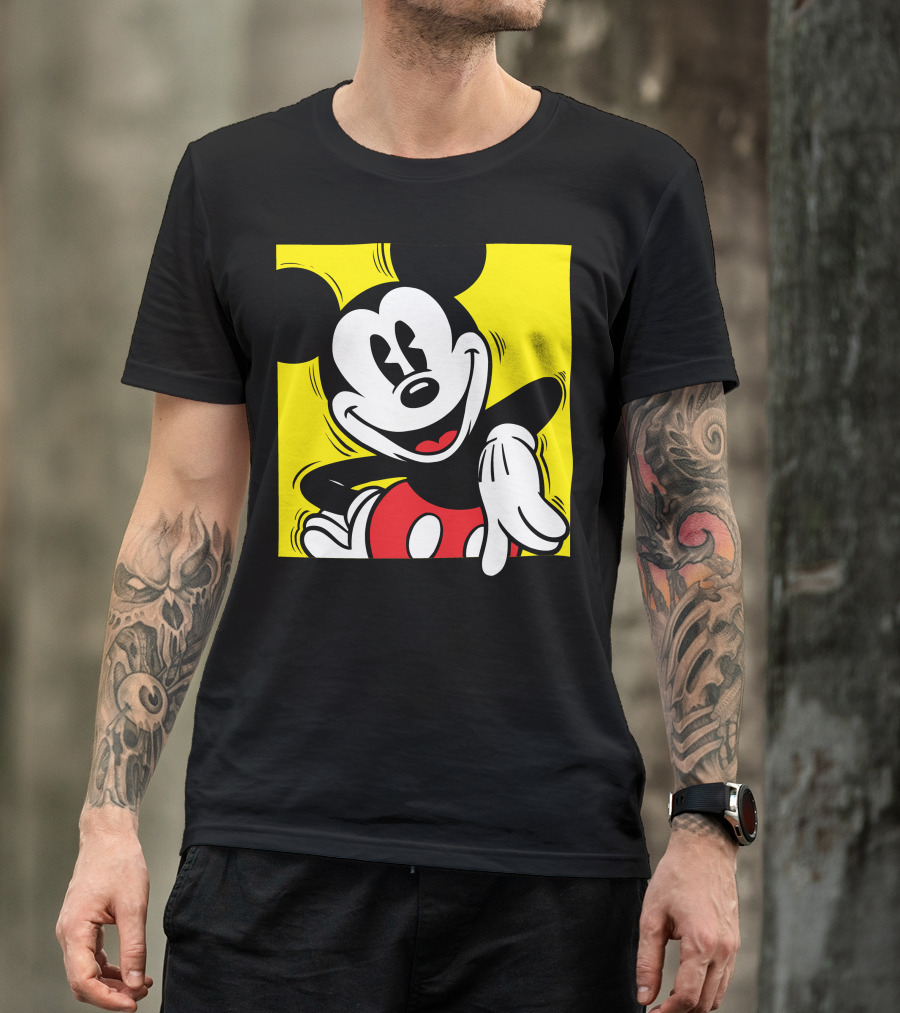 Mickey Mouse Vintage Yellow Frame Disney T-Shirt