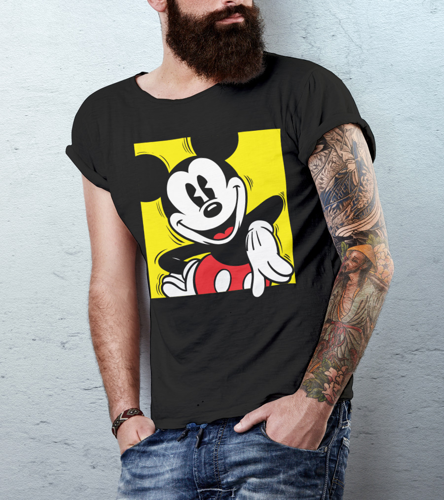 Mickey Mouse Vintage Yellow Frame Disney T-Shirt