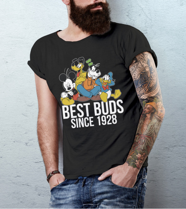 Best Buds Since 1928 Disney Mickeys 90th T-Shirt