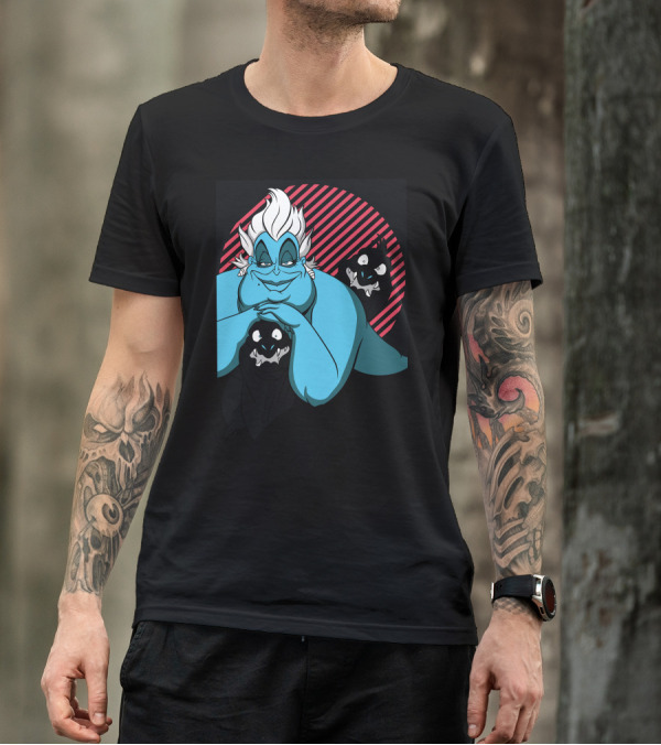 Disney Ursula Evil Laugh With Flotsam And Jetsam Classic Villain T-Shirt