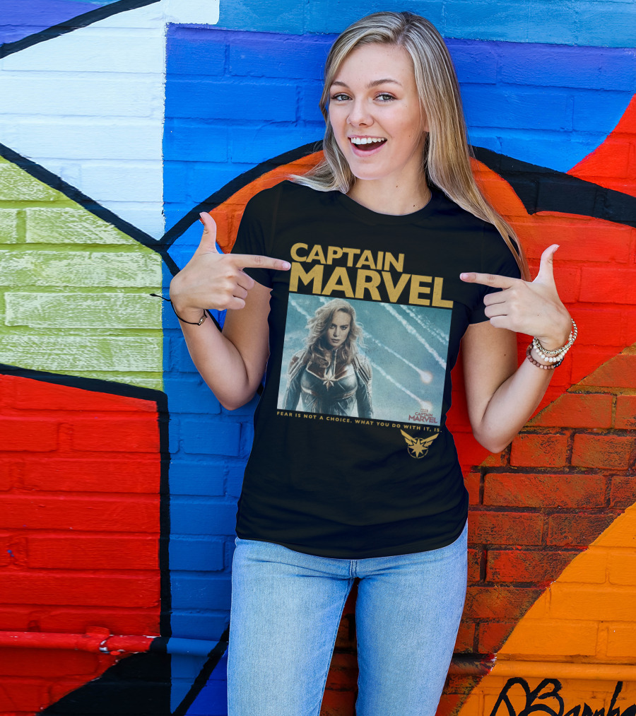 Captain Marvel Fear Is Not A Choice Vintage Movie T-Shirt