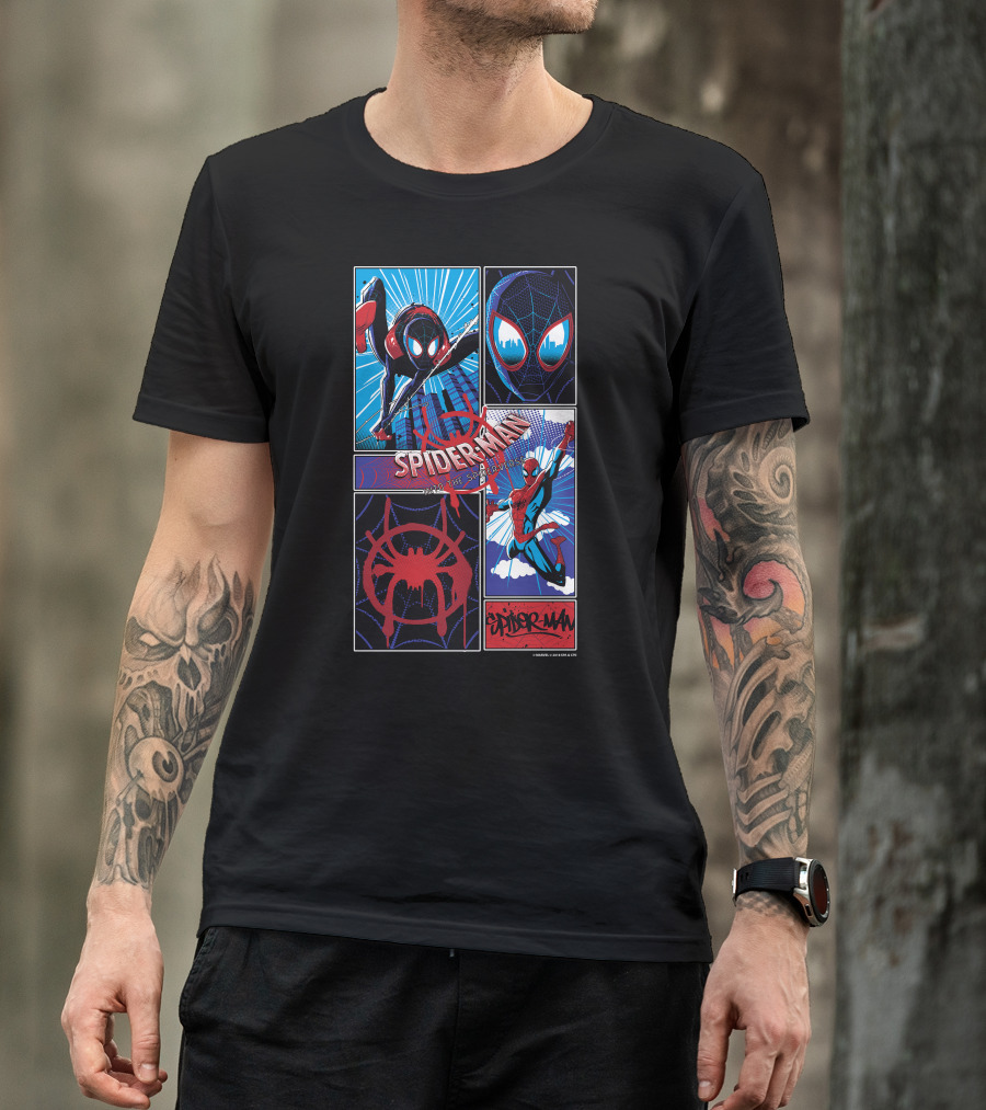 Marvel Spider-Man Spiderverse Miles Morales And Peter Parker T-Shirt