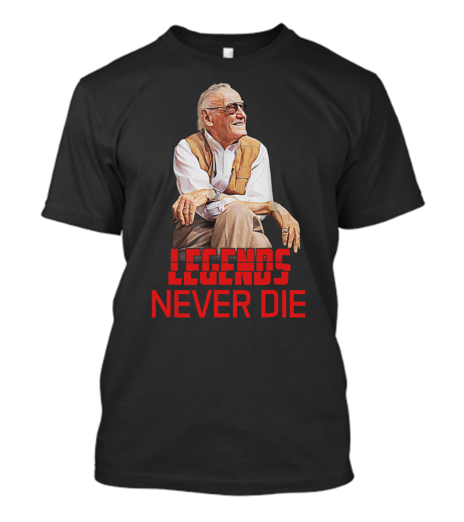 Stan Lee Legends Never Die Tribute With Iconic T-Shirt