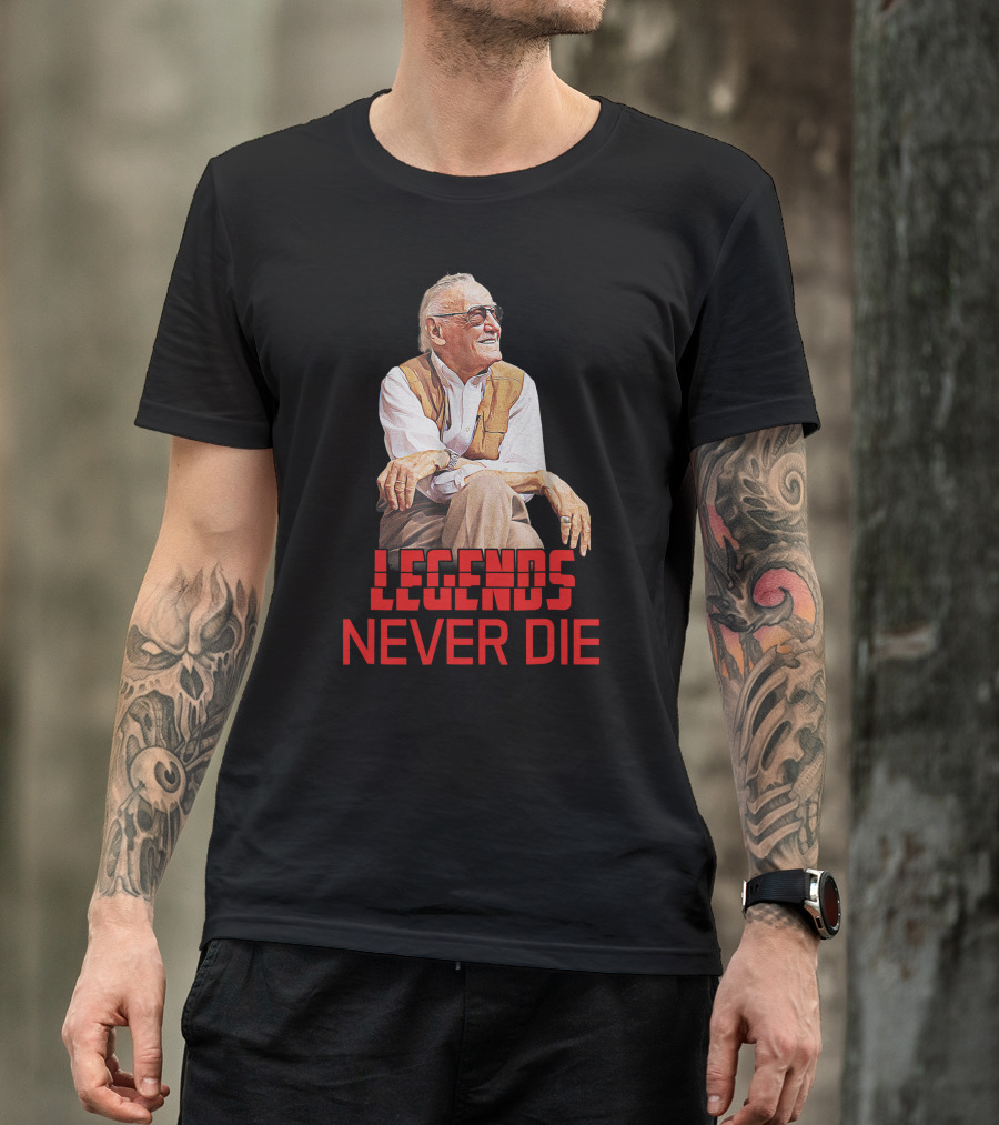 Stan Lee Legends Never Die Tribute With Iconic T-Shirt