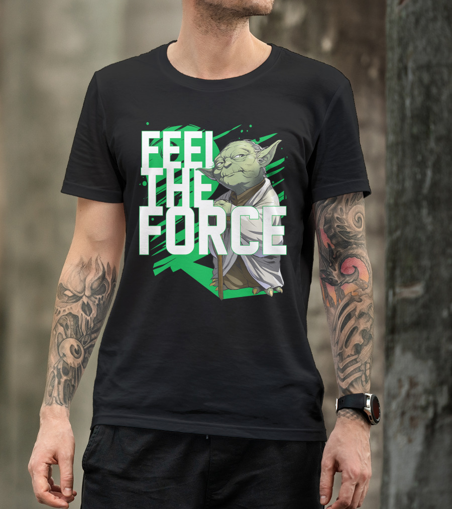 Star Wars Feel The Force Yoda Jedi Master T-Shirt