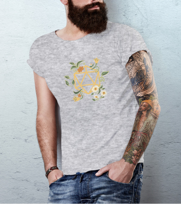 Harli Kane Pax Eastharli Hero Floral Druid Dice Dungeons And Dragons T-Shirt