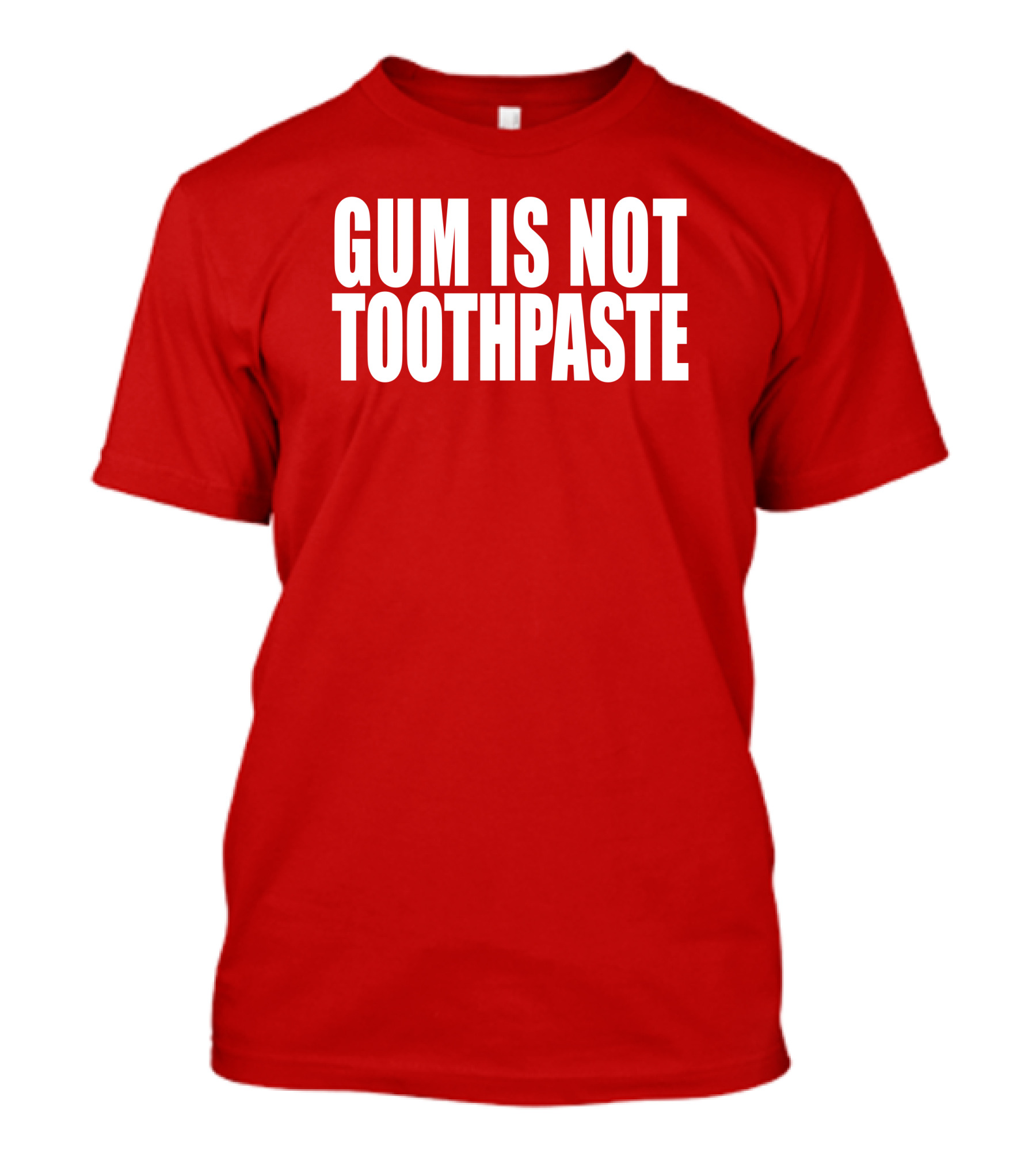 Gum Is Not Toothpaste Optical Illusion T-Shirt