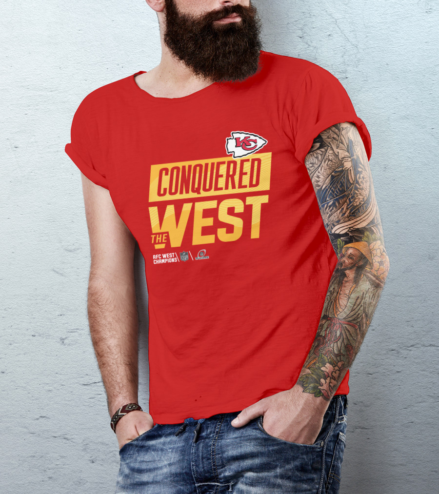 Kansas City Chiefs Conquered The West NFL Playoffs T-Shirt