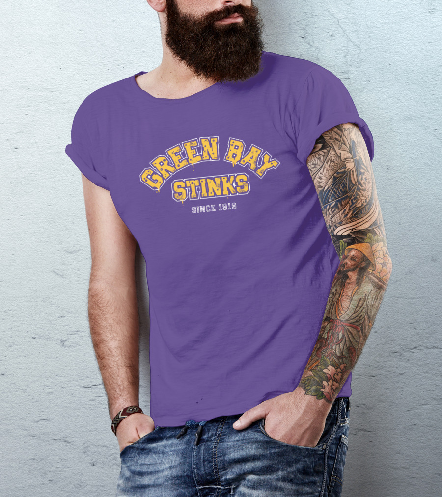 Sotastick Merch Green Bay Stinks John Randle Since 1919 T-Shirt