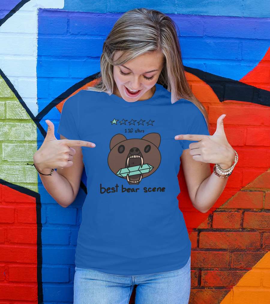 1.16 Stars Best Bear Scene Crystal Bonfire Merch T-Shirt