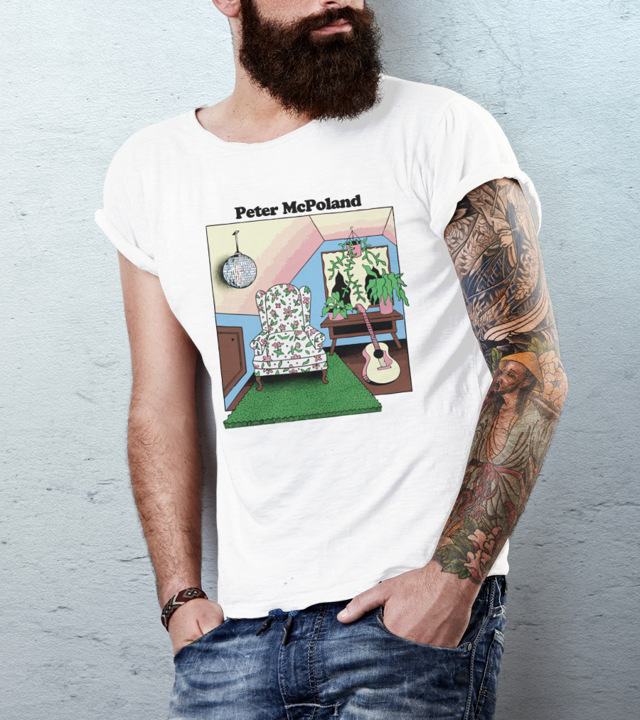Peter McPoland Room With Chair Guitar And Plant T-Shirt