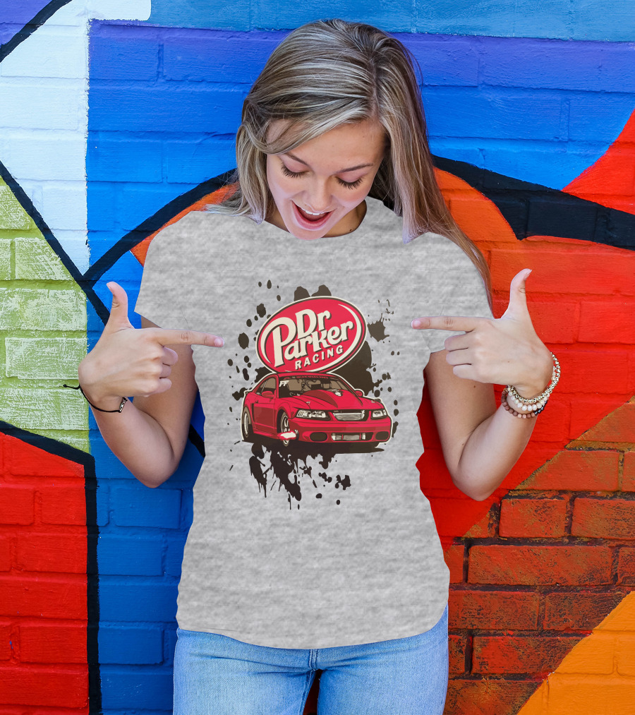 Dr Parker Racing Cleetus McFarland Merch Red Car T-Shirt