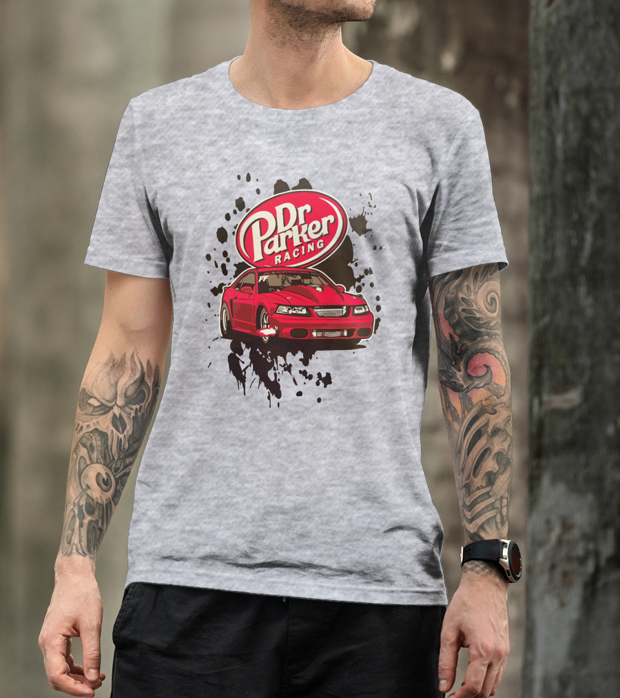 Dr Parker Racing Cleetus McFarland Merch Red Car T-Shirt