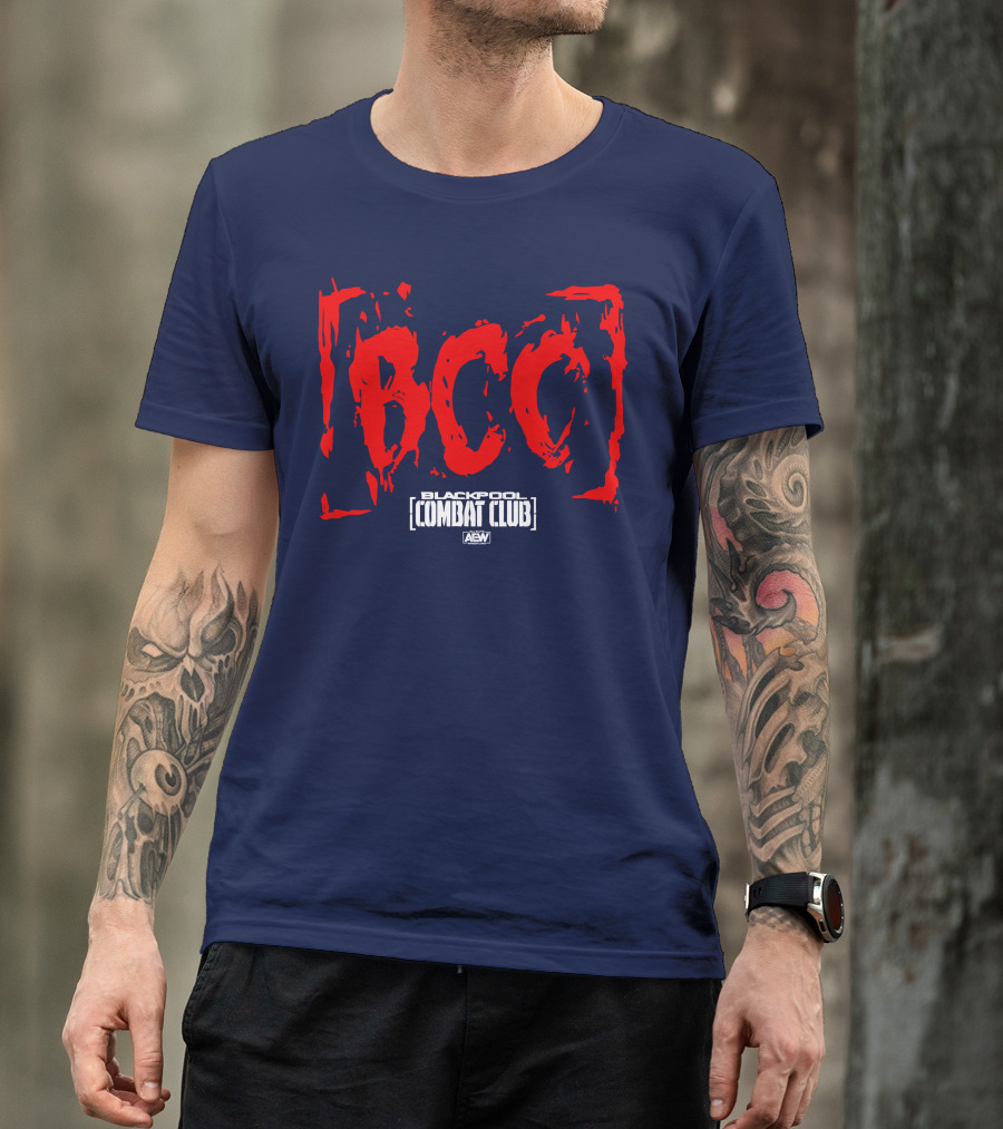 AEW Shop Blackpool Combat Club BCC All Elite Wrestling T-Shirt