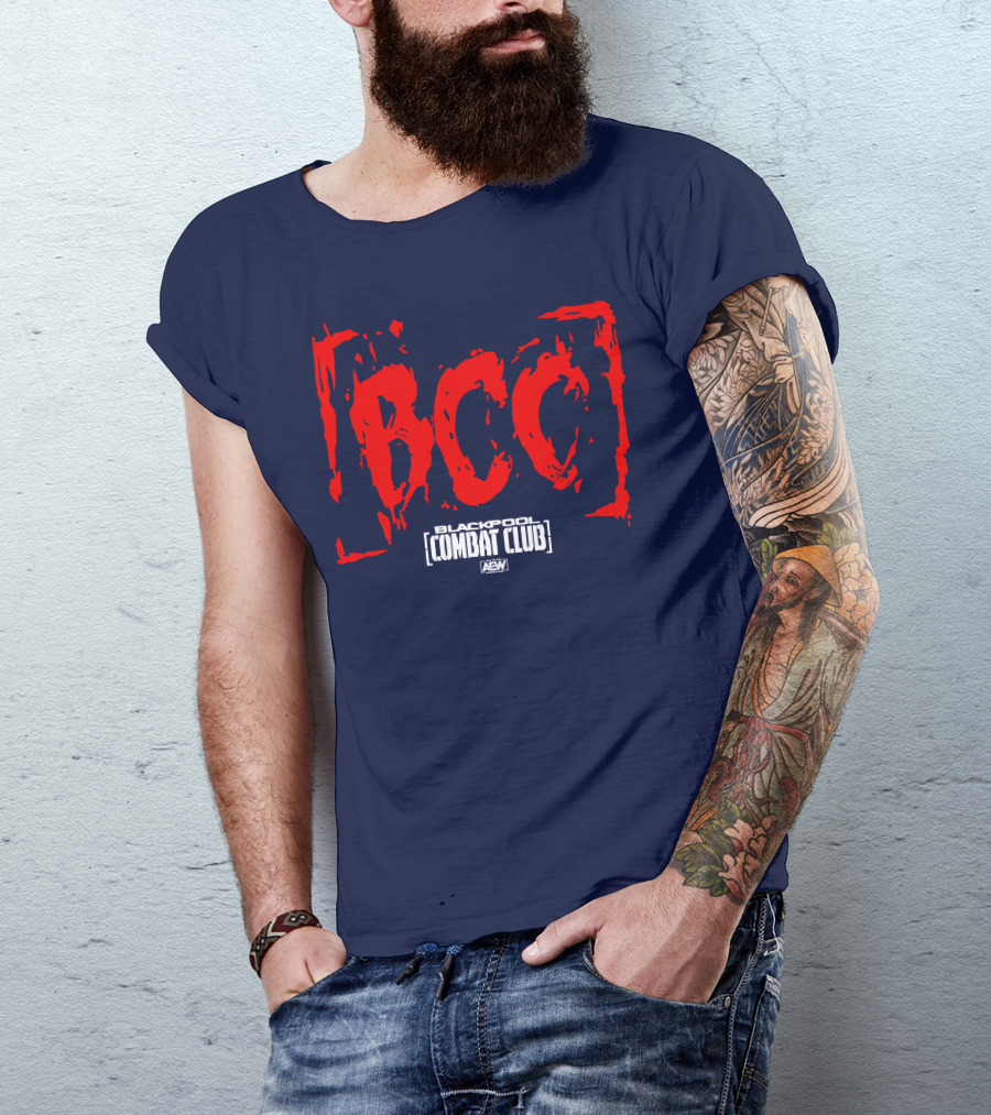 AEW Shop Blackpool Combat Club BCC All Elite Wrestling T-Shirt