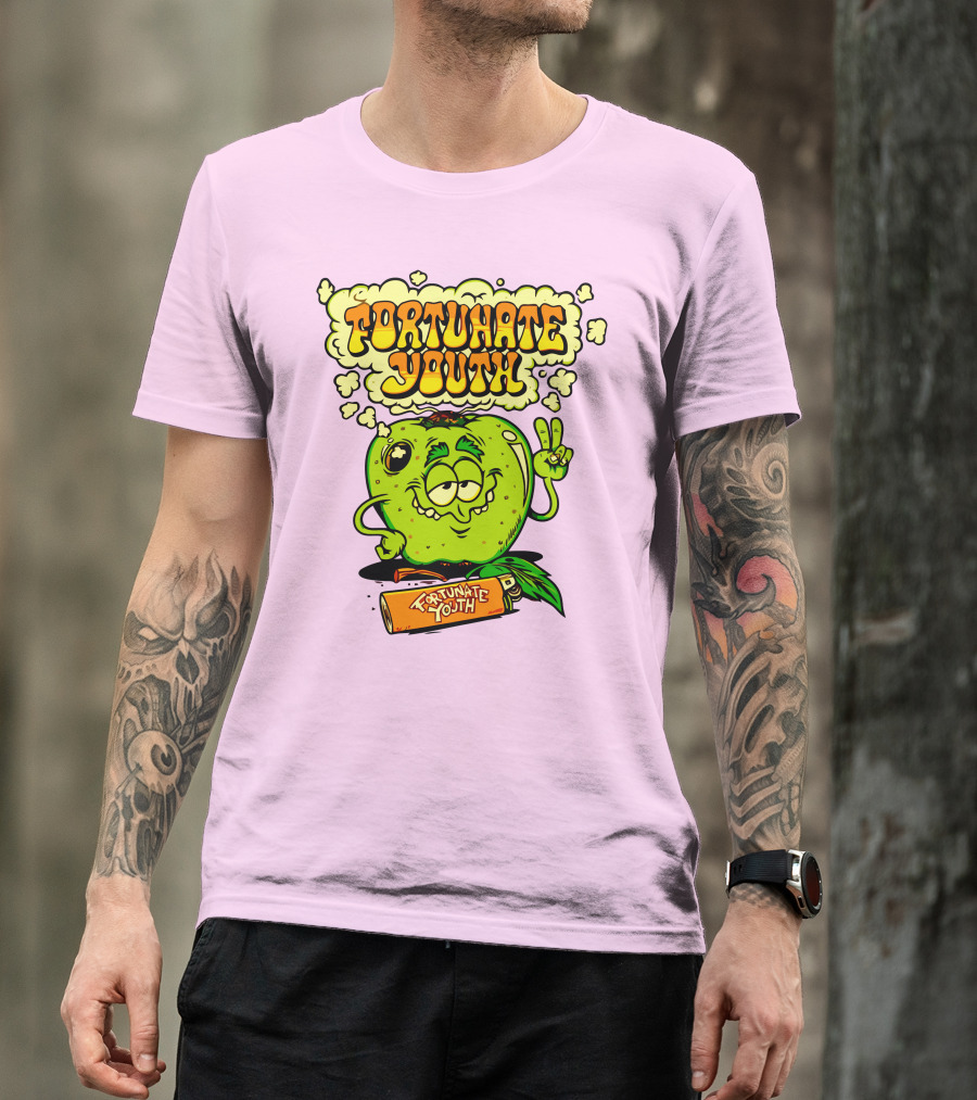 Fortunate Youth Merch Apple Smoking Peace Hand T-Shirt