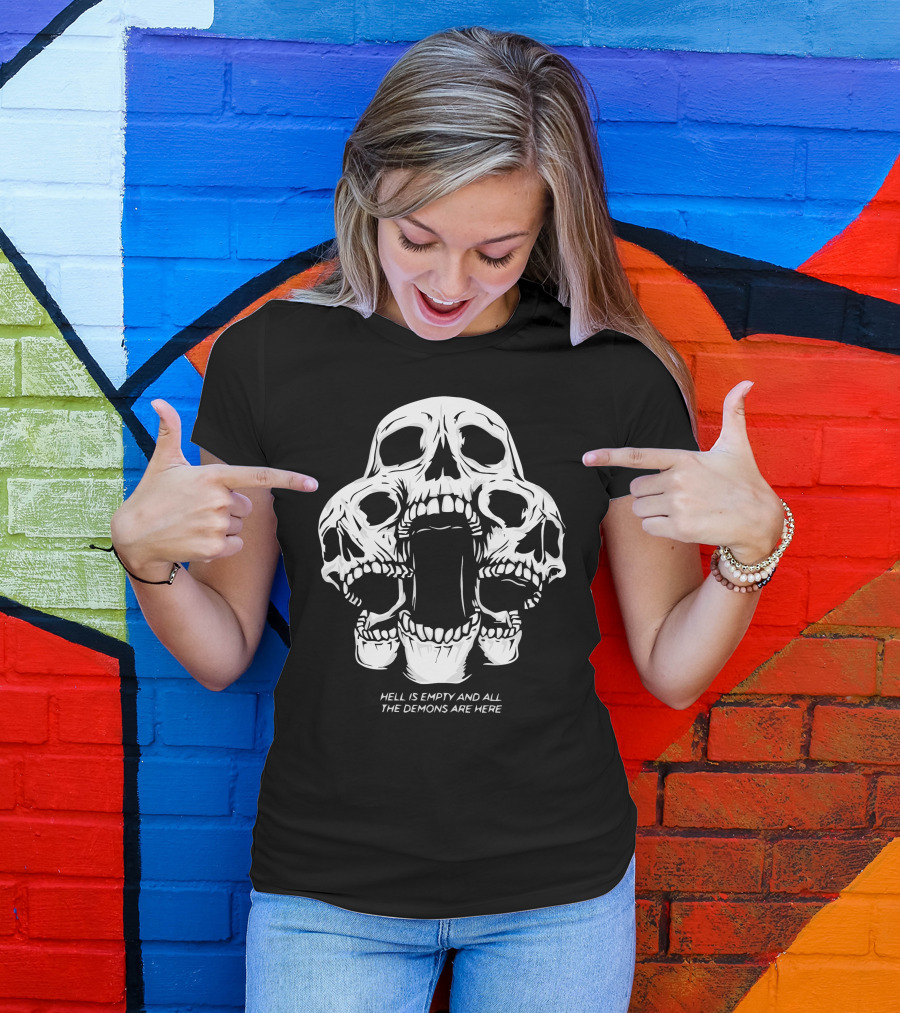 Kai Wachi Merch Skull Team Hell Is Empty And All The Demons Are Here T-Shirt