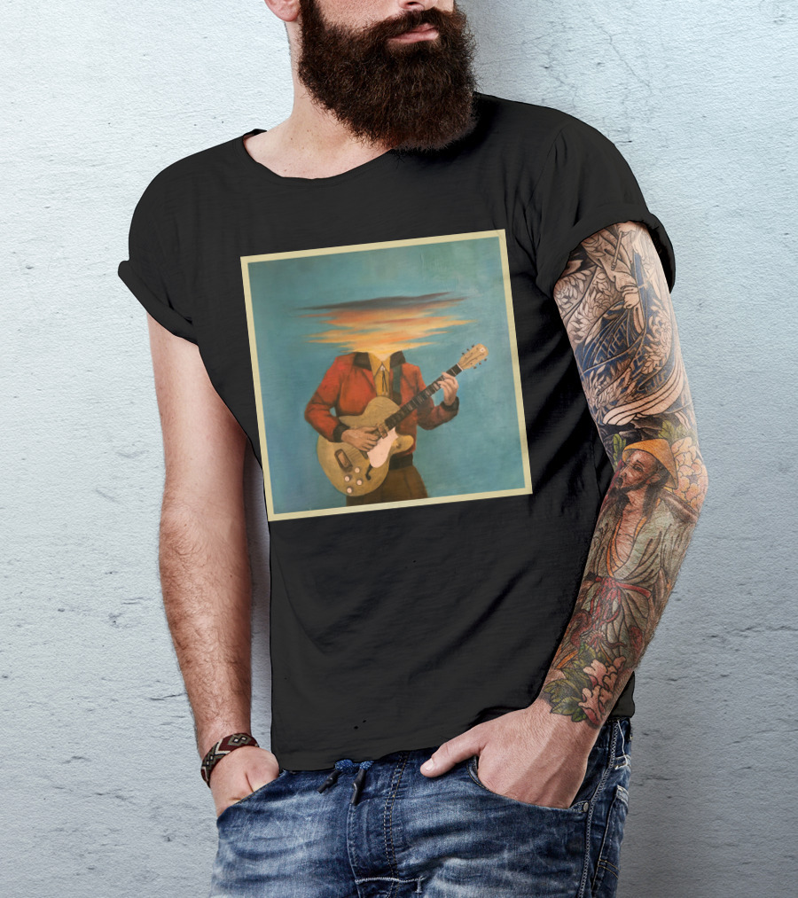 Lord Huron Long Lost Guitarist Surreal Sky Head T-Shirt