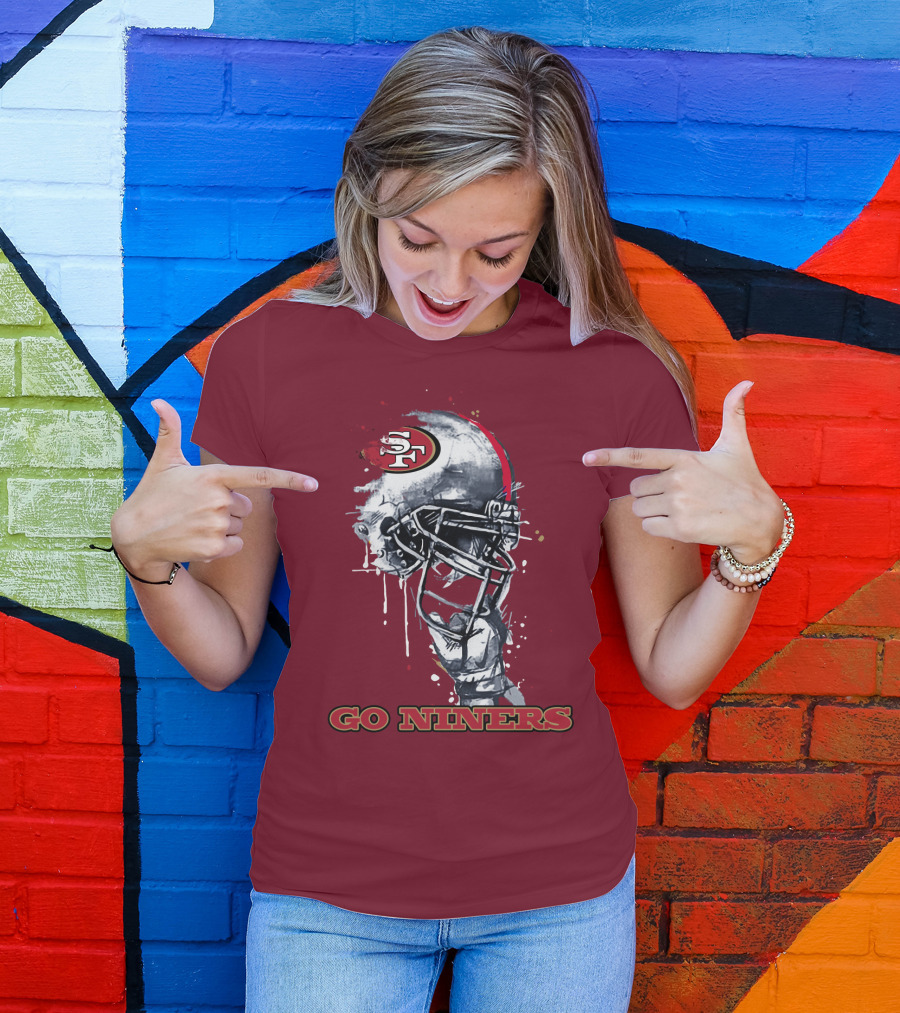 Go Niners Sf Football Helmet T-Shirt