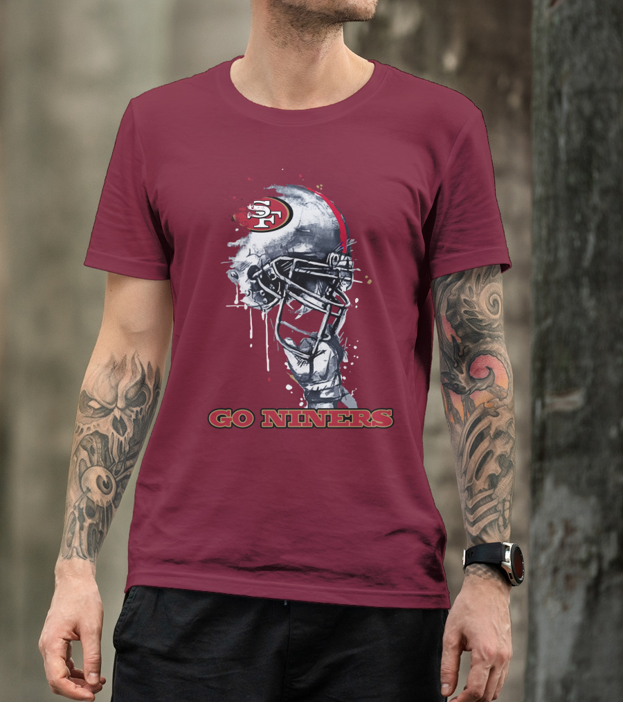 Go Niners Sf Football Helmet T-Shirt