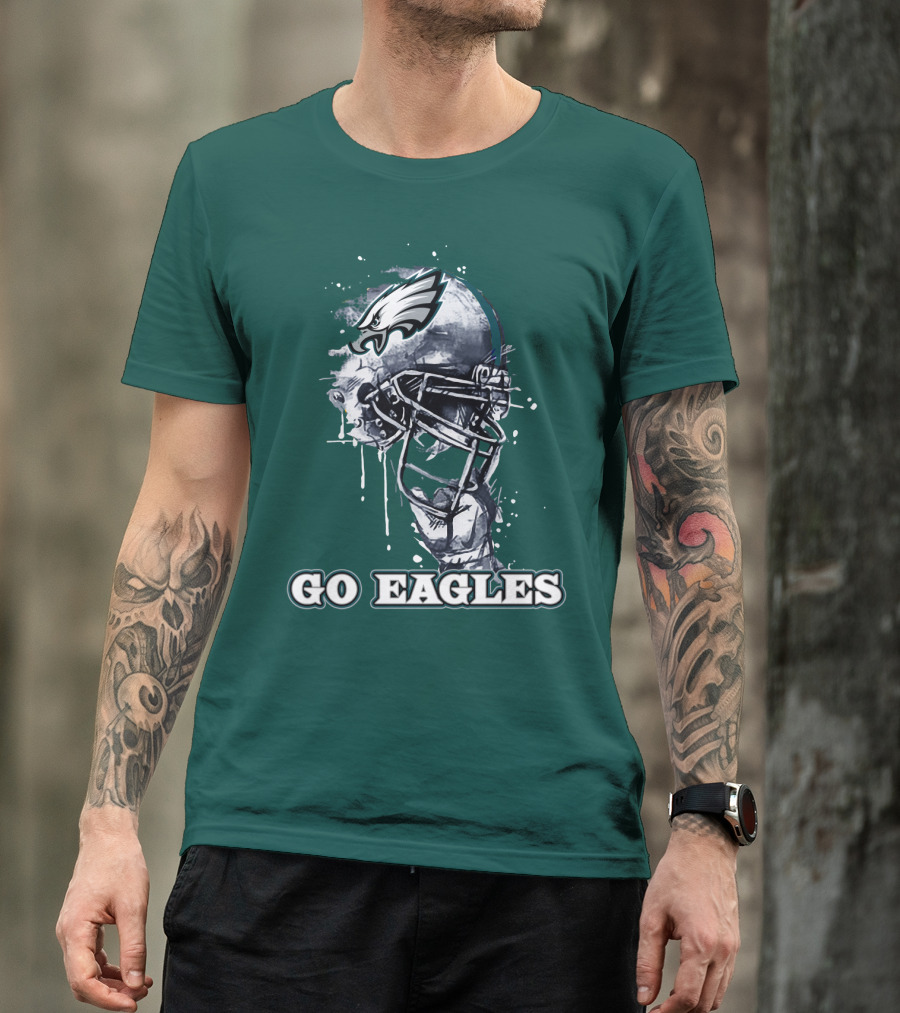 Philadelphia Eagles Helmet Go Eagles T-Shirt