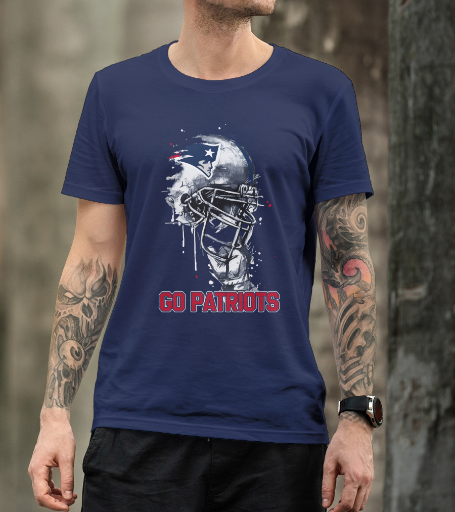 Go Patriots Patriots Helmet T-Shirt