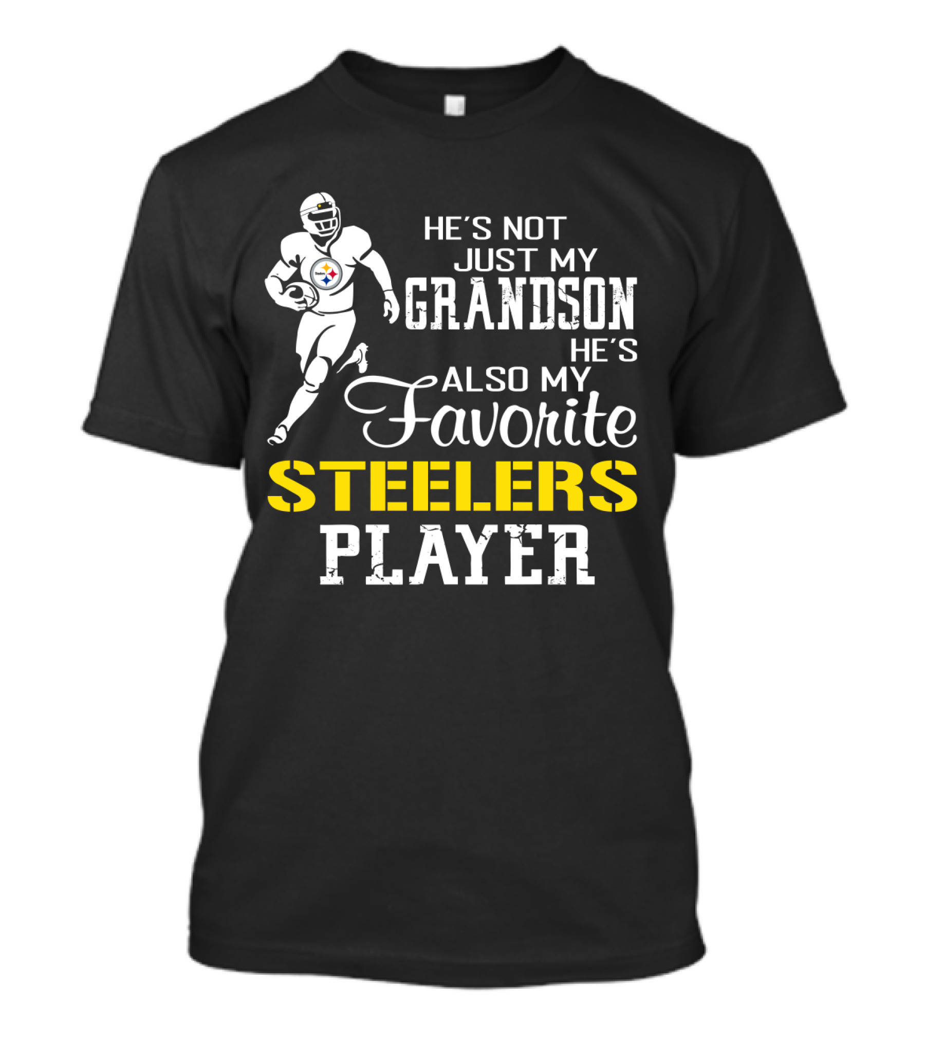 He's Not Just My Grandson He's Also My Favorite Steelers Player T-Shirt