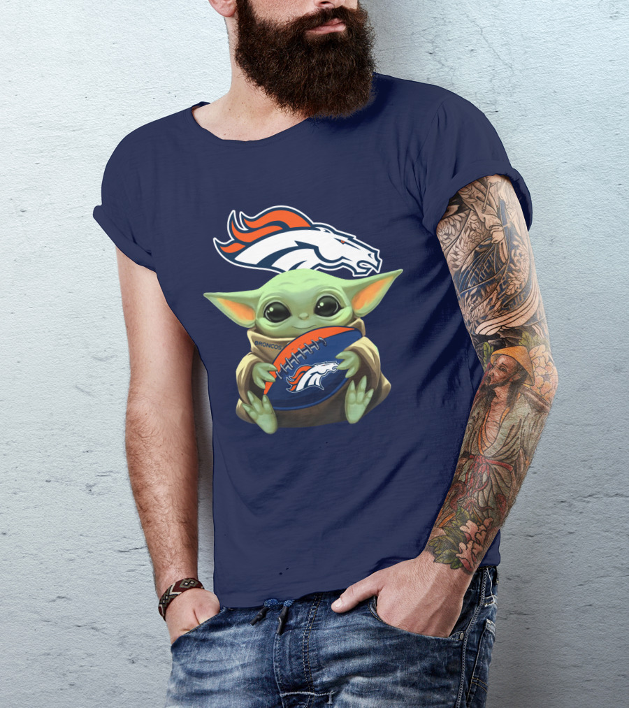 Broncos Baby Yoda T-Shirt