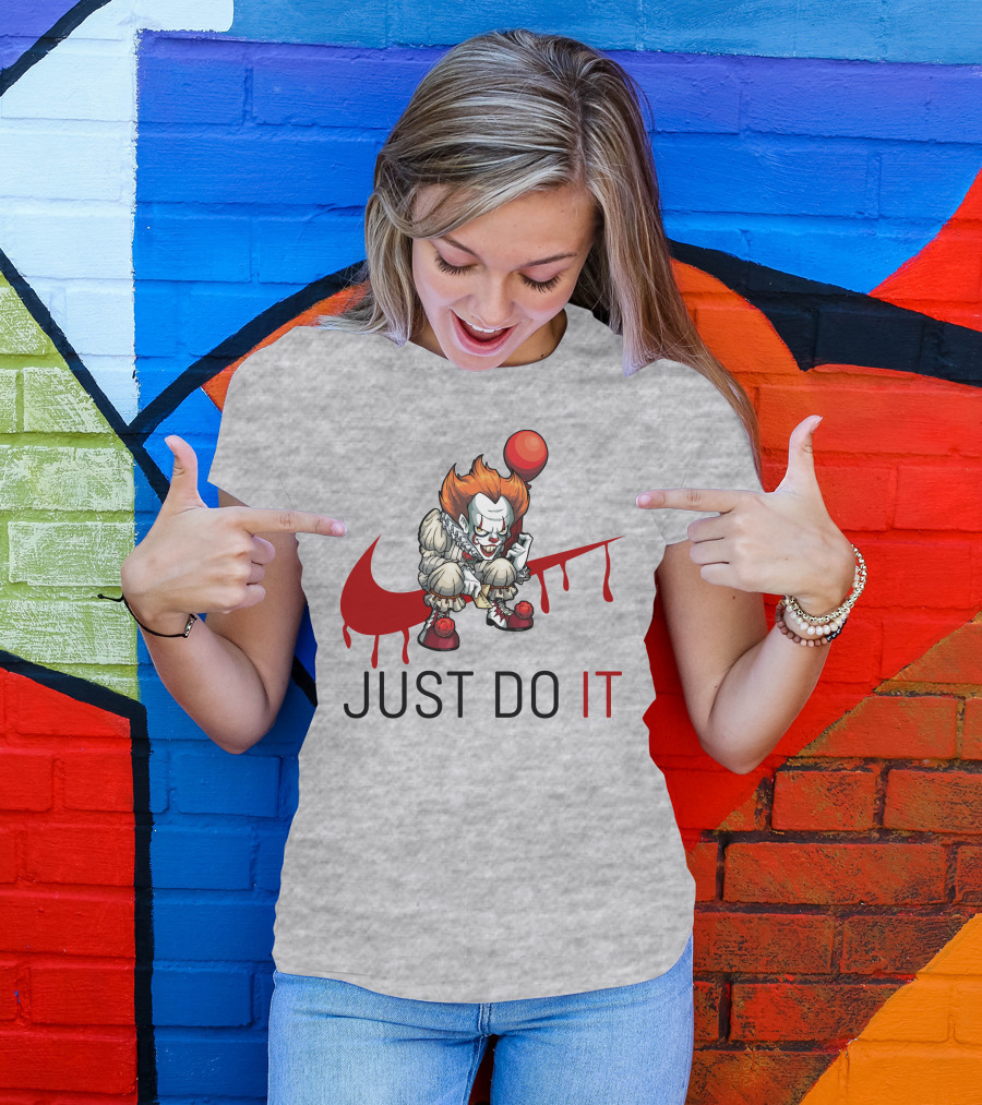 JUST DO IT Halloween Pennywise Balloon T-Shirt