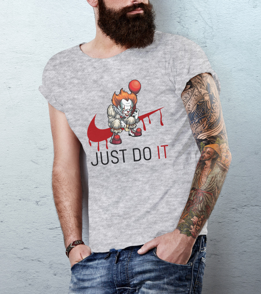 JUST DO IT Halloween Pennywise Balloon T-Shirt