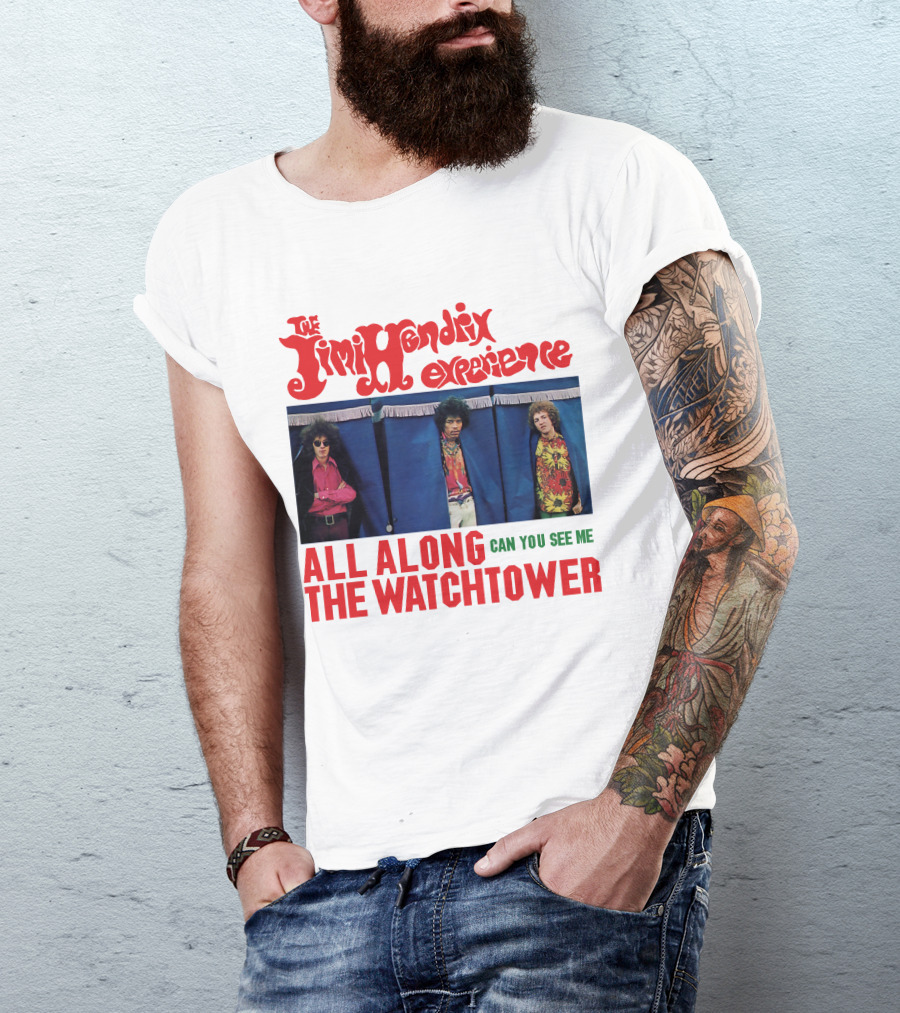 The Jimi Hendrix Experience All Along The Watchtower Can You See Me T-Shirt
