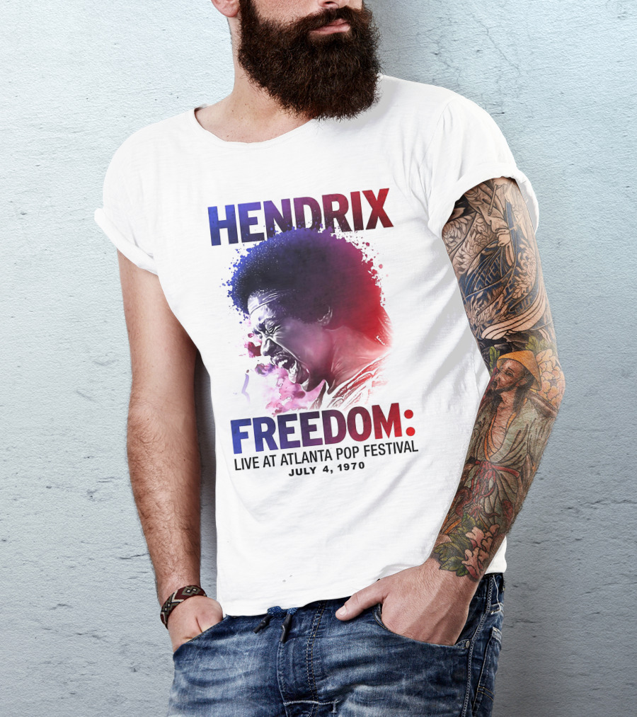 HENDRIX FREEDOM LIVE AT ATLANTA POP FESTIVAL JULY 4 1970 T-Shirt