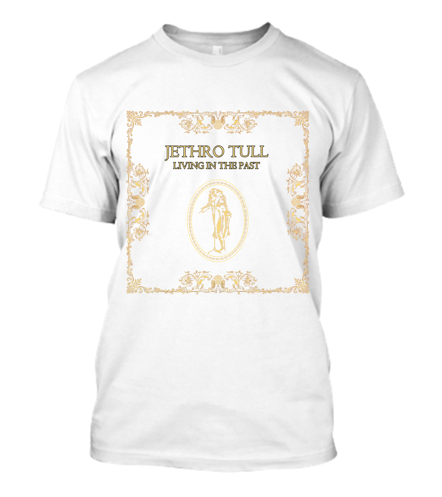 Jethro Tull Living In The Past Victorian Floral Border T-Shirt
