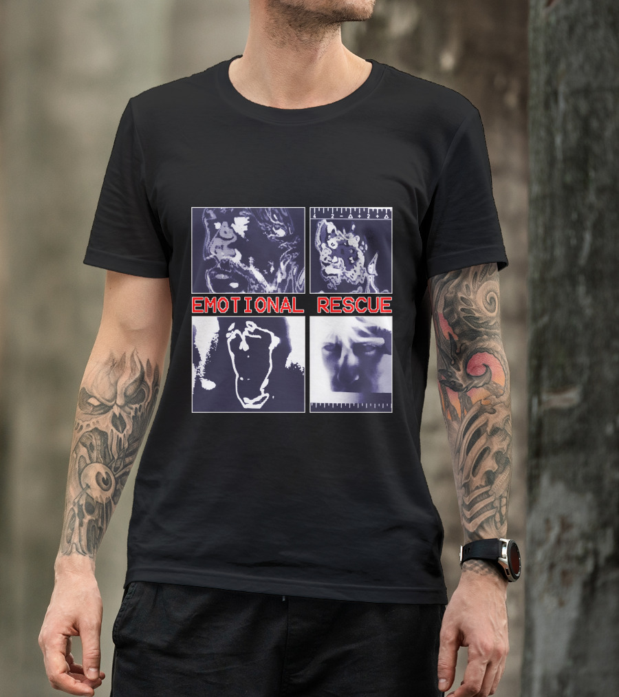 Emotional Rescue Album Cover Art Quadrants T-Shirt