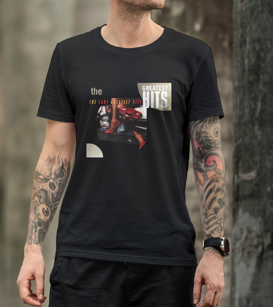 The Cars Greatest Hits Album Cover Retro T-Shirt