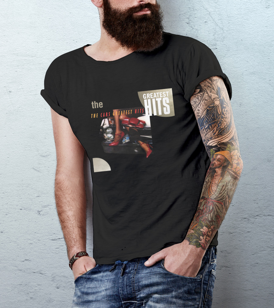 The Cars Greatest Hits Album Cover Retro T-Shirt