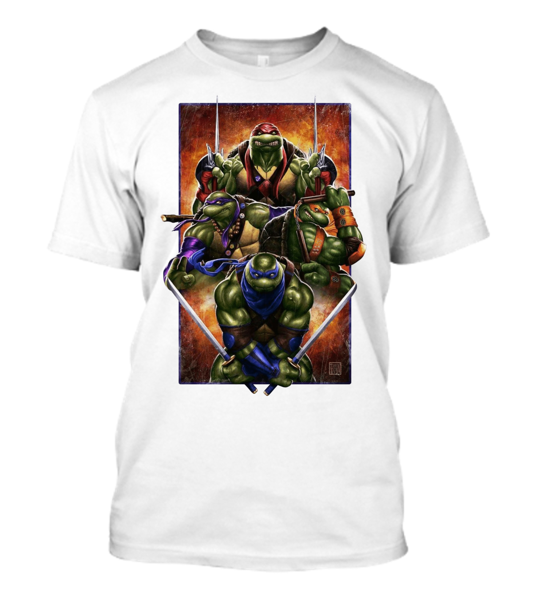 Teenage Mutant Ninja Turtles Raphael Leonardo Michelangelo Donatello T-Shirt