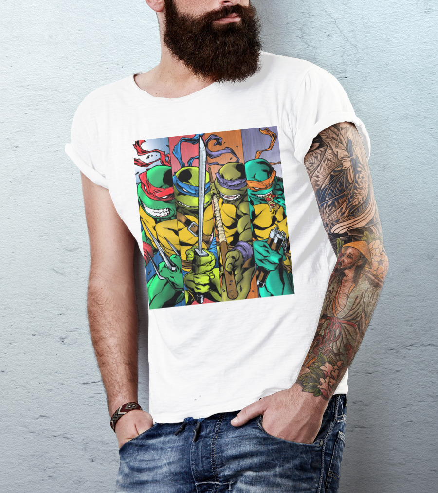 Teenage Mutant Ninja Turtles Raphael Leonardo Donatello Michelangelo T-Shirt