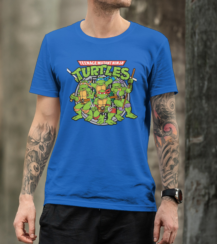 Teenage Mutant Ninja Turtles Sewer Logo Raphael Leonardo Donatello Michelangelo T-Shirt