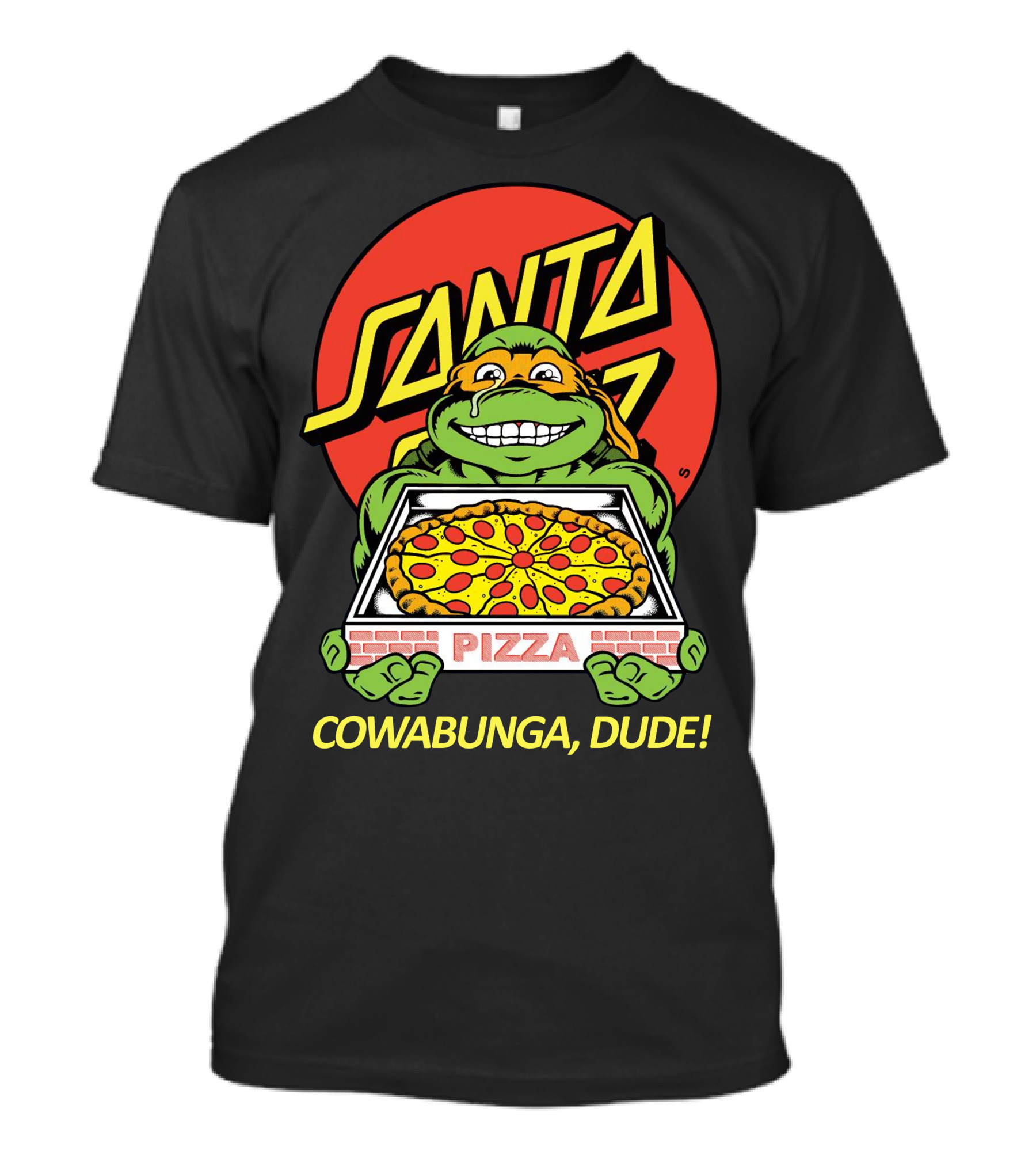 Santa Cruz Teenage Mutant Ninja Turtles Cowabunga Dude Pizza T-Shirt