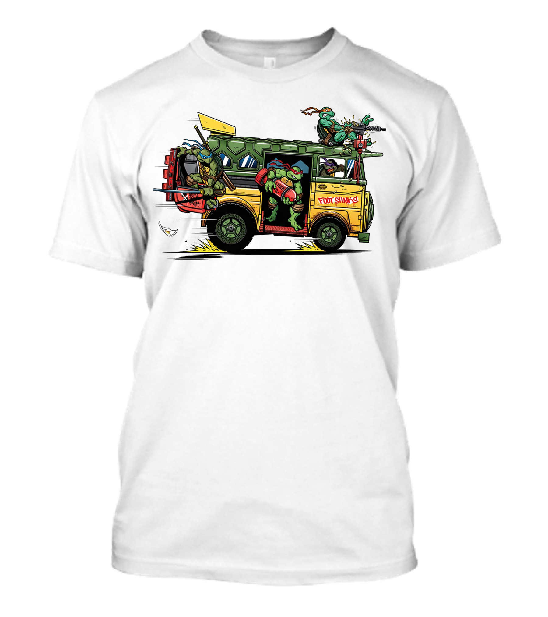 Teenage Mutant Ninja Turtles Foot Stinks Van Adventure T-Shirt