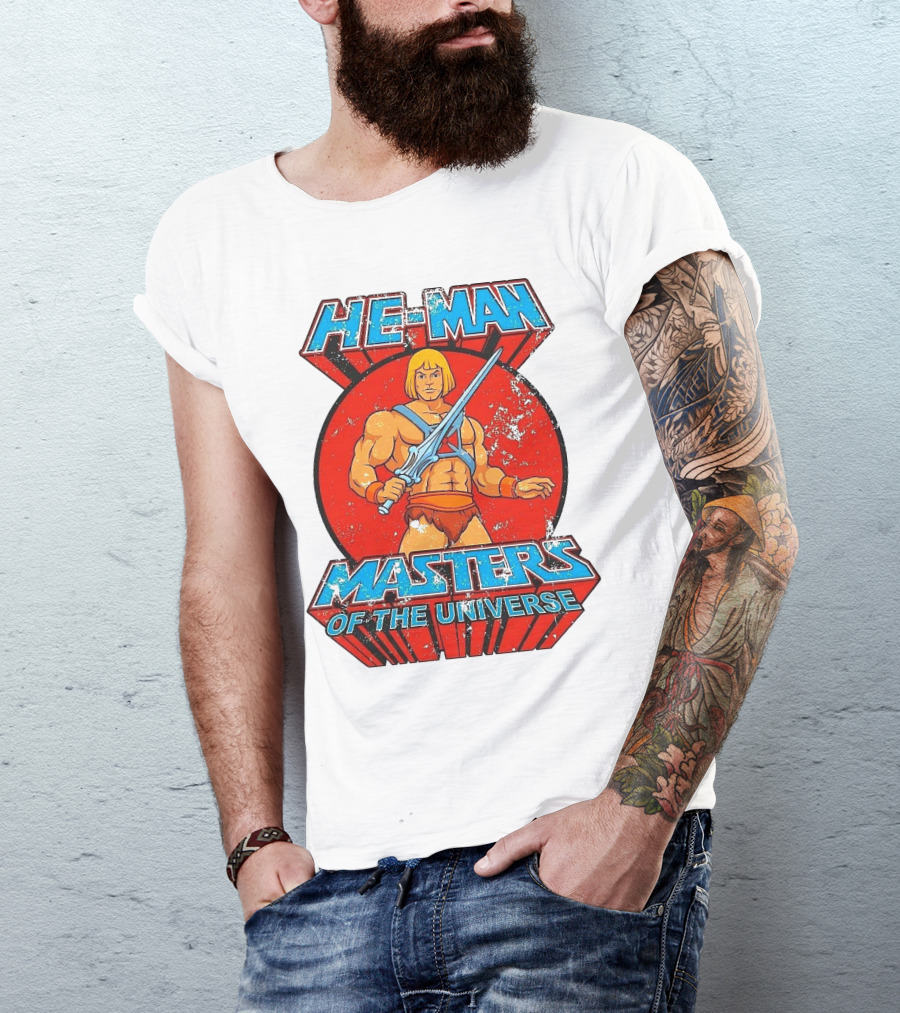 He-Man Masters Of The Universe Retro Classic Sword Iconic 80s T-Shirt