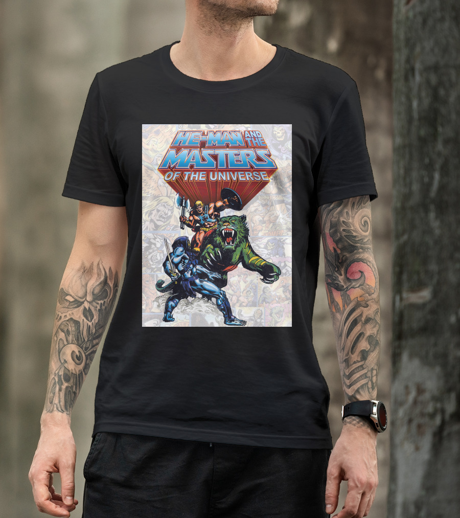 HE-MAN AND THE MASTERS OF THE UNIVERSE COMIC STYLE ACTION T-Shirt