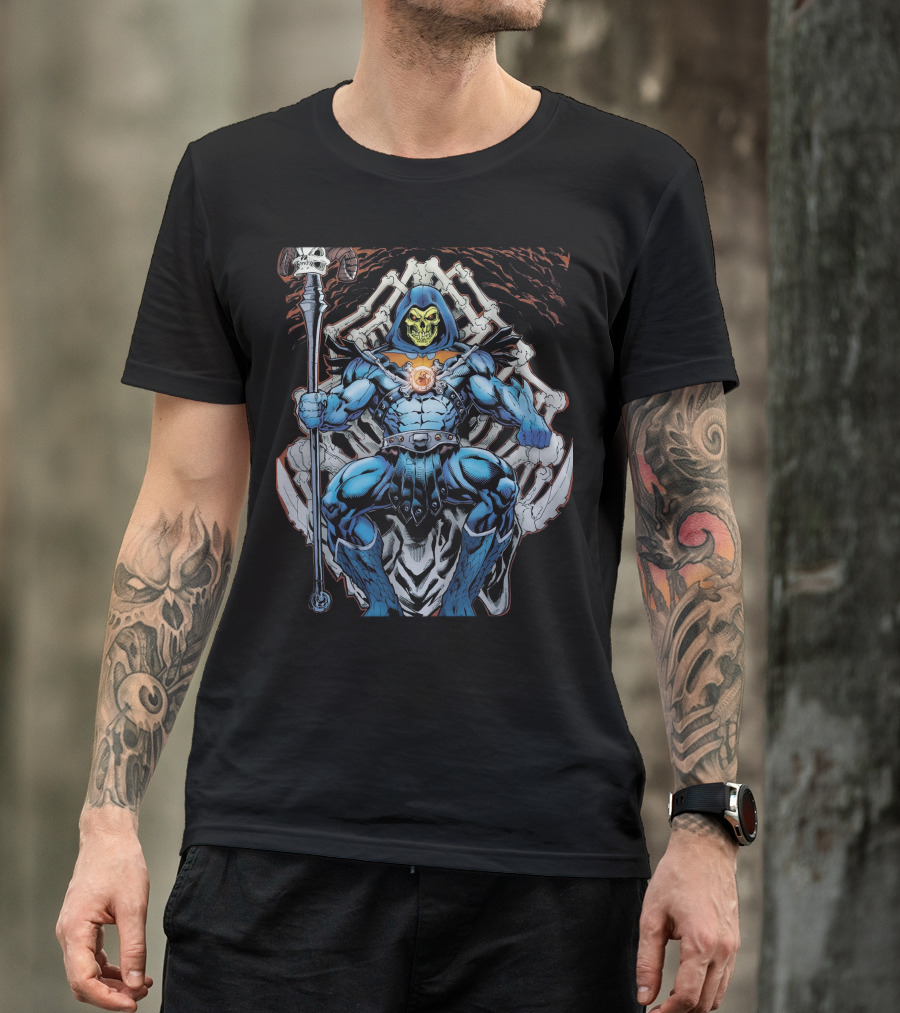 Skeletor Throne Masters Of The Universe Vintage Fan T-Shirt