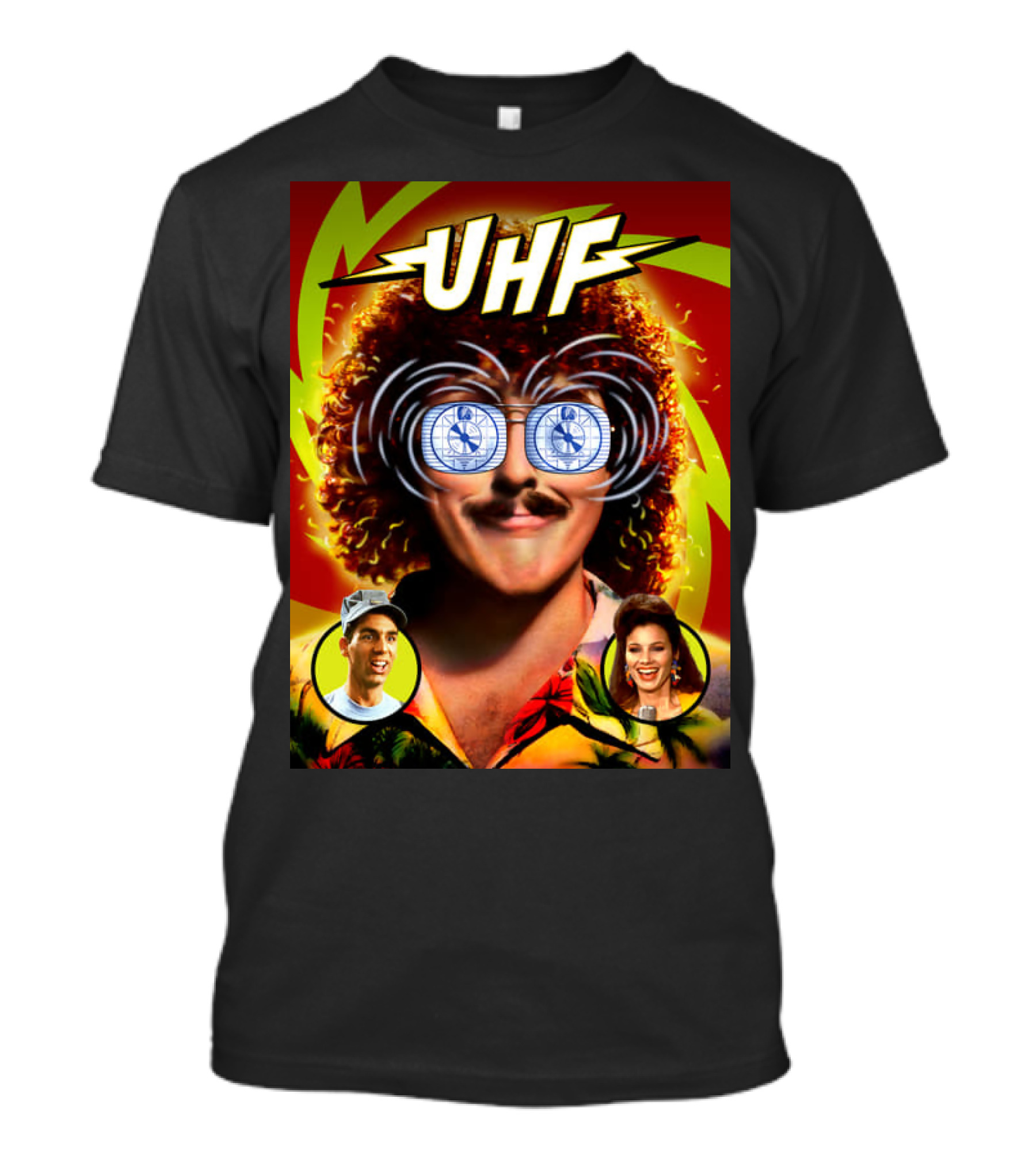Weird Al Yankovic UHF Retro Comedy Movie Poster With Characters T-Shirt
