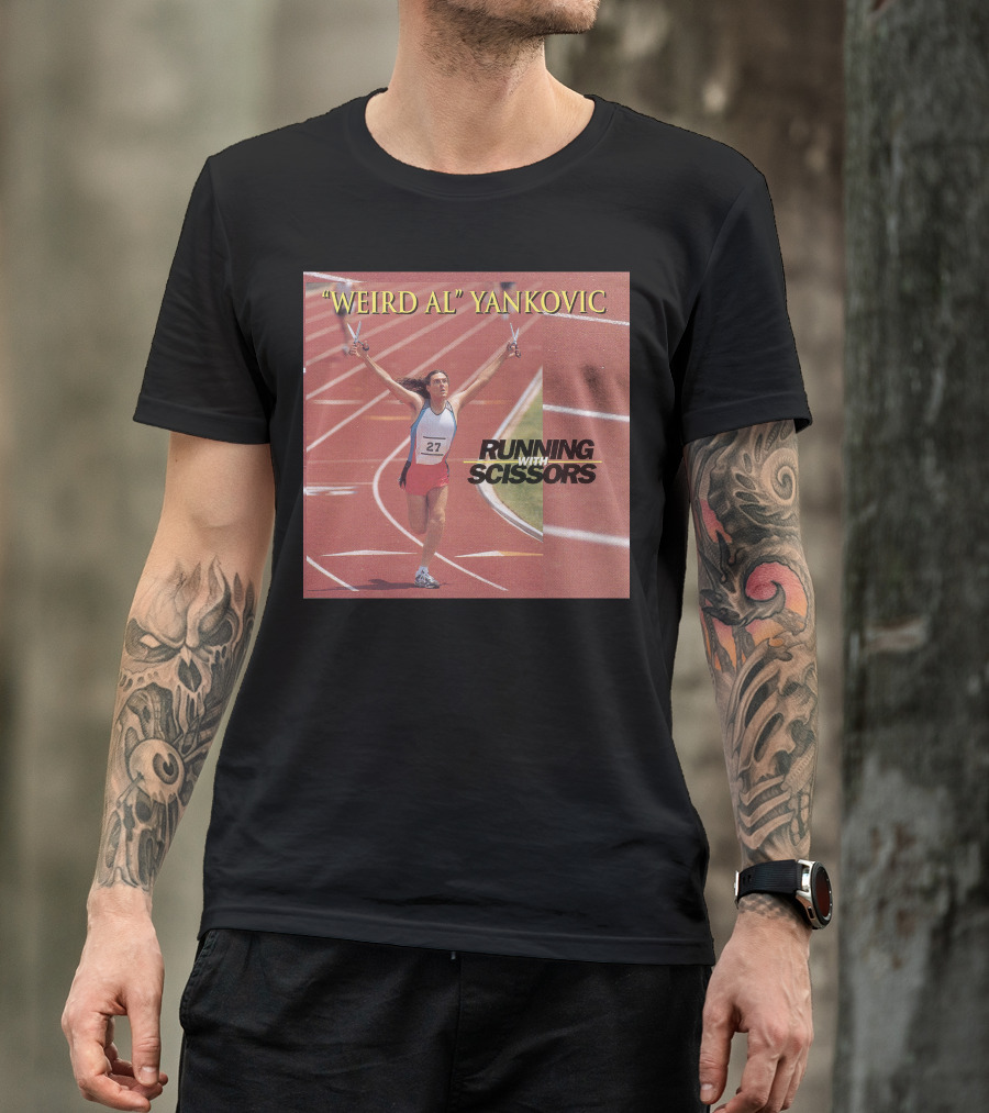 Weird Al Yankovic Running With Scissors Track T-Shirt