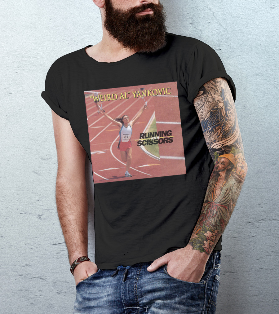 Weird Al Yankovic Running With Scissors Track T-Shirt